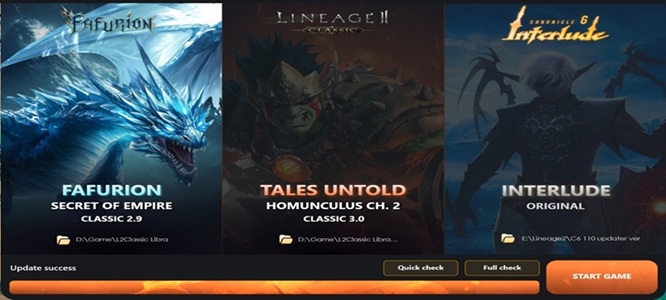 Updater client selection